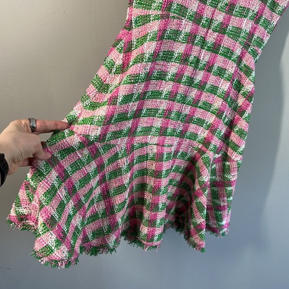Kate Spade Plaid Tweed Sleeveless Dress Size 0 - Picture 12 of 15